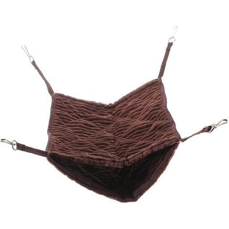 Double-Layer Warm Hanging Nest for Small Animals, Plush Winter Bed for Chinchillas, Hamsters, and Rats BASKET
