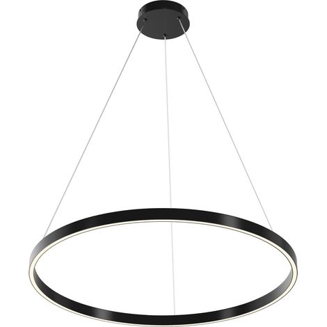 Lampada a sospensione ring LED 51W nero/bianco Maytoni (1/2)