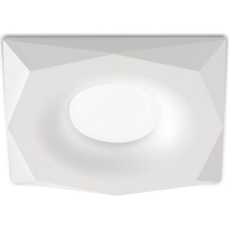 Faretto incasso bianco gea led gfa1180 gu10 led ip20 alluminio lampada soffitto quadrato
