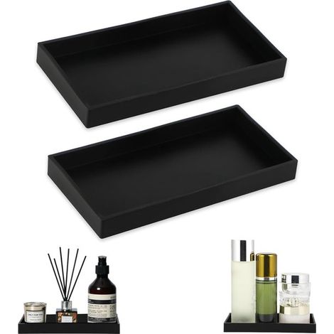 Vassoio decorativo, versatile ed elegante, 1 pezzo, in silicone nero (1/5)
