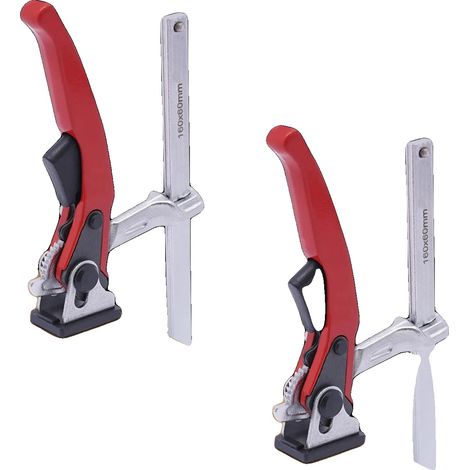 Abrazadera de palanca, 2 piezas, capacidad de 200 kg (440 lb), 160 mm de diámetro, acero 40CR, construcción de plástico ABS. (1/5)