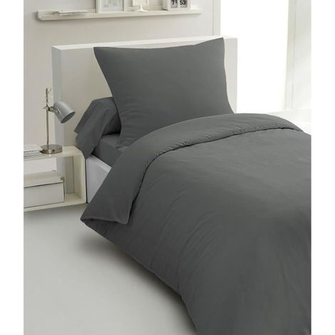 Home-linge-passion HP72077 Bettwäsche grau anthrazit 140x200 (1/2)