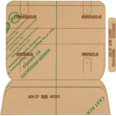 Modèles de patrons en acrylique pour la fabrication artisanale d'articles en cuir, trousses pour étudiants, boîtes à fournitures scolaires et moules pour la création de patrons. (1/3)