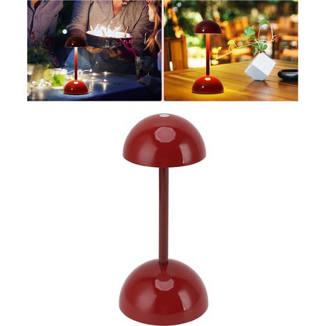 Moderne Mini-Nachttischlampe in Blütenknospenform, drei Helligkeitsstufen, drei Lichtfarben, Touch-Dimmer, rote Kinder-Nachttischlampe (1/5)