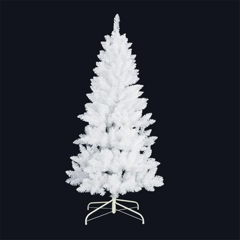 Sapin de Noël artificiel amovible "Kelo" effet neige Ø80x150cm coloris blanc (non lumineux)