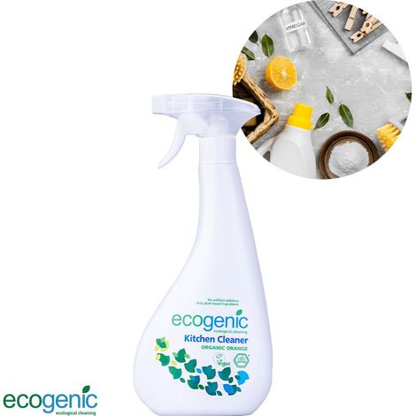 Spray detergente per superfici da cucina Ecogenic, colore arancia, 500 ml (1/5)