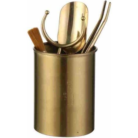 Porte-couverts - Élégant porte-couverts en acier inoxydable doré M (1/3)