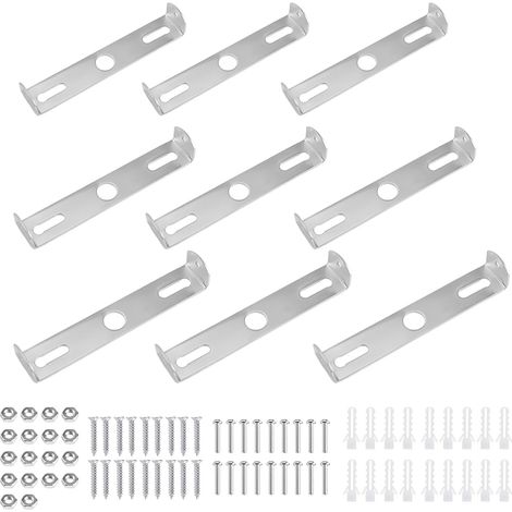 9 Pack Ceiling Light Brackets, Ceiling Lamp Mounting Kit with Screws, Universal White Lamp Hanger for Ceiling Lights and Pendant Lights in Home and Office (1/5)