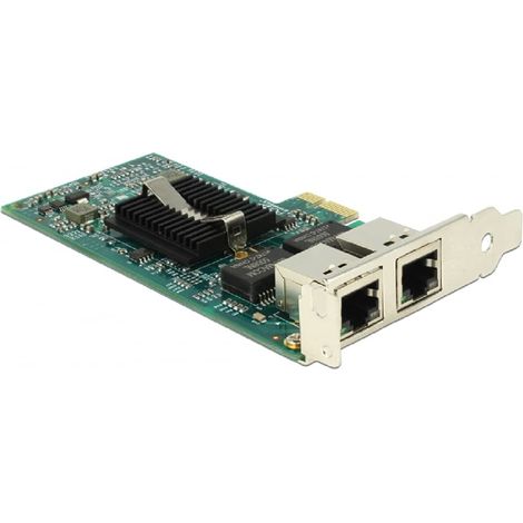 PCIe  2 x Gigabit LAN, LAN-Adapter Geschwindigkeit: 10/100/1000 MBit/s