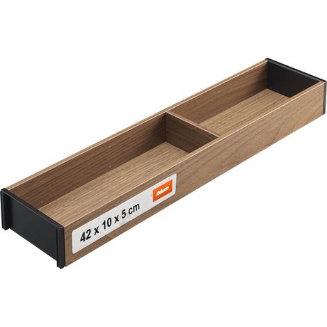 Organiseur de tiroir bois 42×10×5 cm Noyer Tennessee (1/5)