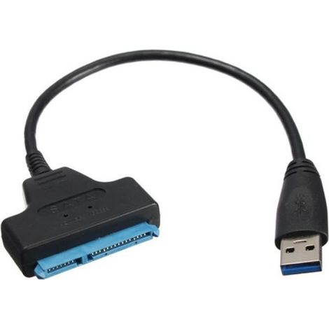 Adaptateur USB 3.0 - SATA 22 Broches - Pour Disque Dur SSD 2,5 Pouces - Hot-Swapping - Plug and Play - 10 cm (1/4)