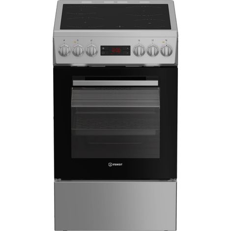 Cuisinière vitrocéramique Indesit I5V5LCS Silver