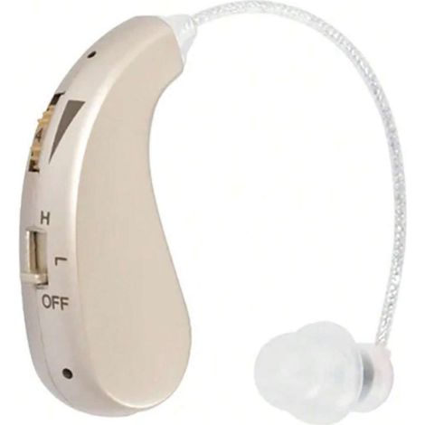 Paire de prothèses auditives contour d'oreille rechargeables USB pour personnes âgées, amplificateur de son (1/4)