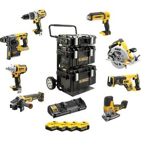 DEWALT 18V XR sin escobillas Premium Tool Kit + 4 x 5Ah Li-Ion Baterías - DCK856P4 (1/5)