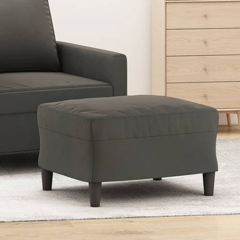 Repose-pied Tabouret pour Maison Salon Chambre Gris foncé 60x50x41 cm Velours -BV18997 (1/5)
