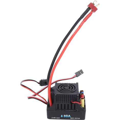 Contrôleur de vitesse électronique RC 80A sans balais étanche pour pièces de mise à niveau de voiture RC 1/8 (1/5)