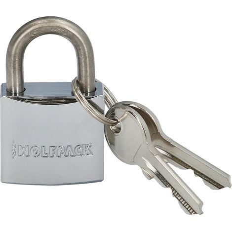 WOLFPACK LINEA PROFESIONAL candado inoxidable arco normal  30mm. (1/5)