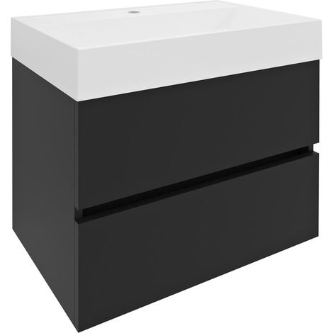 ODETTA Meuble sous-vasque 67x50x43,5cm, anthracite mat