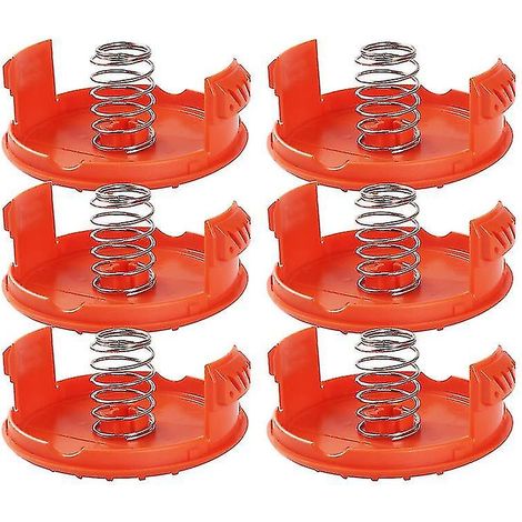 Lot de 6 capuchons de protection de bobine RC-100-P compatibles avec les coupe-bordures électriques Black & Decker (1/5)