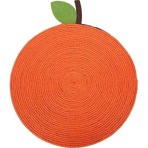 Planche à gratter pour chat,Tapis Griffoir pour Chat Tapis en sisal Tapis anti-rayures EVA anti-dérapant chat jouet protection canapé meubles(style orange) (1/4)