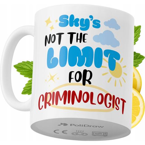 Taza para criminólogo. Divertida taza de café o té con diseño gráfico y texto humorístico. Taza ideal para cumpleaños, santos y días festivos. Taza premium para ocasiones especiales en casa, la oficin (1/5)