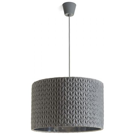 Lampadario AINO 40 a sospensione grigio cromo 230V E27 28W