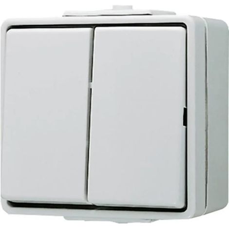 jung WG 600 interruptor gris 2 módulos 605W