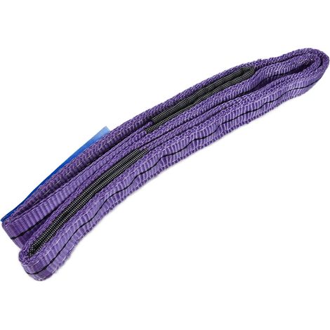 Élingues de levage, sangles robustes, capacité de charge de 1 tonne, polyester haute résistance, sangle plate colorée (2 mètres (6,56 pieds)) (1/5)