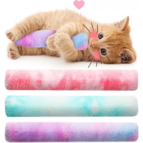 Tapis de massage dégradé pour chat - Jouet à mâcher - Bâtonnets couleur menthe pour chat - Bâtonnets à aiguiser pour la dentition - Jouet relaxant pour chat - Tapis de massage - Lot de 3