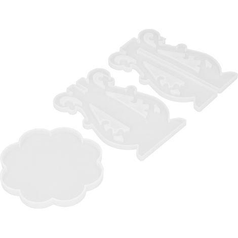 Moule à étagère pour pots de fleurs DIY (lot de 3) : démoulage facile, souple et résistant, branches irrégulières. Modèle européen 60-732. (1/5)