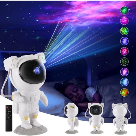 Astronaute Projecteur Ciel Etoile, Projecteur Galaxie Veilleuse avec 17 Modes,Minuterie et Télécommande, Cadeau pour Enfants Adultes (1/4)