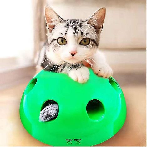 Automatisches interaktives Katzenspielzeug, Plüschmaus für Kätzchen, verspieltes Spiel für Katzen, anregende Unterhaltung, automatisch bewegliches Spielzeug für kleine Katzen. (1/4)