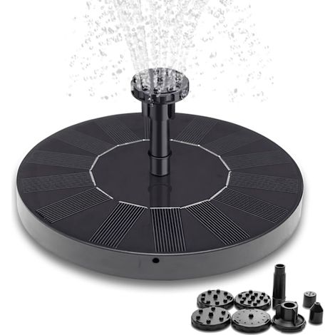 Fountain - Solar Fountain / Water Fountain Solar Cell - 16 cm Black (1/5)