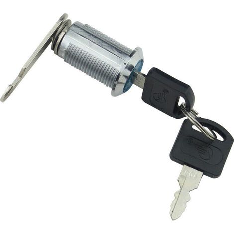 1 serrure de porte pour cylindre à came, serrure de porte de placard, cylindre à came pour boîte aux lettres, tiroir 16 mm 20 mm 25 mm 30 mm avec clés