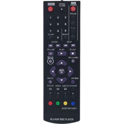 Convient à la télécommande L/G Blu-ray DVD AKB73615801 BP120 BP125BP325BP320 (1/4)