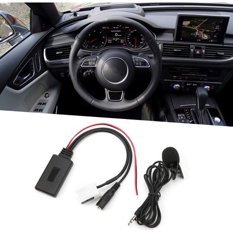 Accessoires auto : câble audio AUX, adaptateur microphone Bluetooth 5.0 pour Audi A2 A3 A4 TT 2006 (n° 26) (1/5)