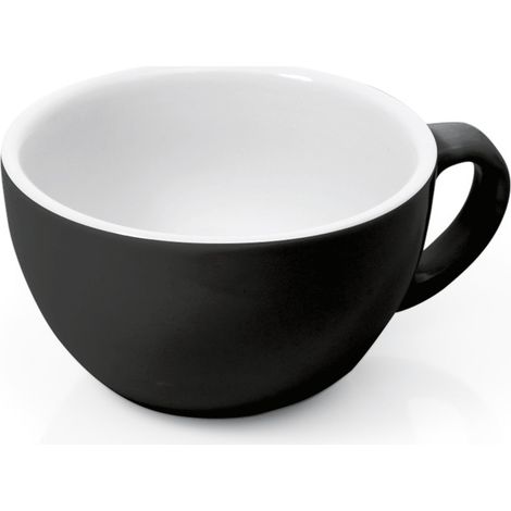 Tasse cappuccino 200 ml noir bord blanc ITALIA BLACK lot de 6 - Was Germany (1/2)