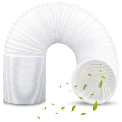 QORVA-Accessoire de climatiseur mobile，Tuyau Climatiseur Mobile, Tuyau d'Évacuation Climatiseur Flexible PVC Tuyau Evacuation Climatiseur Mobile Tuyau d'échappement pour Climatisation mobile(150MMX1.5