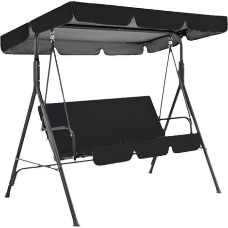 Toit De Rechange pour Balancelle De Jardin, Housse Balancelle Jardin 3 Places, Housse de Protection pour balancelle de terrasse, Imperméable, Résistant au Soleil (164 114 15cm) (1/5)