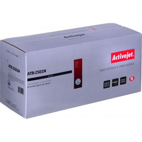 Activejet Tóner ATR-2501N para impresora Ricoh, recambio RICOH 841769, 841991, 842009 Supreme 9000 páginas negro (1/2)