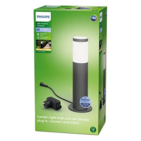 Philips borne extérieure basse tension Garden Link, 24W, IP44, 2700K, anthracite (1/5)