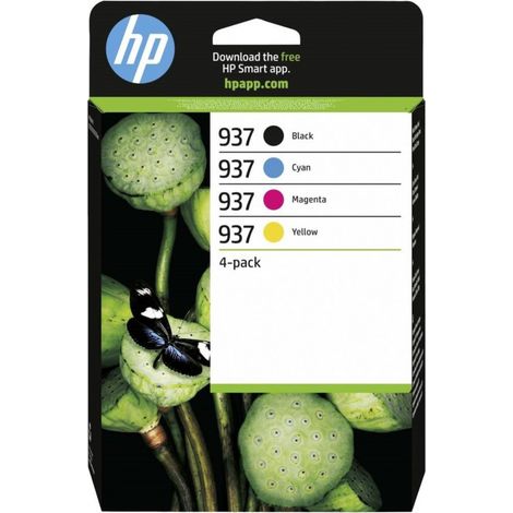 6C400NE HP 937 OJ PRO Tinte (4) cmyk 3850Seiten