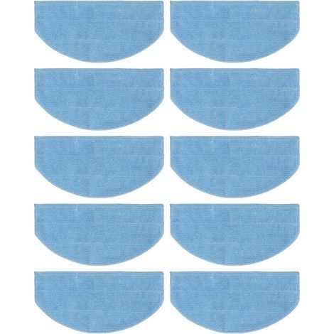 Lot de 10 lingettes de rechange pour aspirateur robot Tikom G8000 Pro Laresar Evol 3 (1/5)