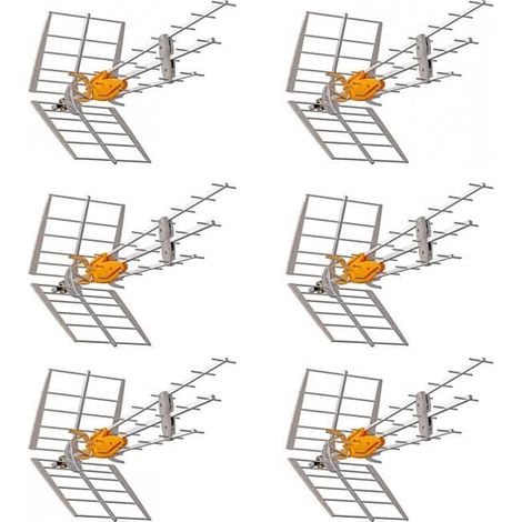PACK 6 x TELEVES 149922 DAT BOSS Antenne UHF intelligente LTE700 (C.21 - C.48) Rateau TNT (1/3)