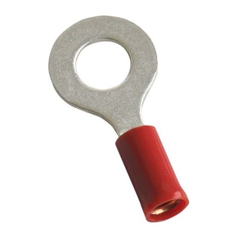 Cosses à œillet MECATRACTION, Isolé, Rouge, 1,5mm², M6, 12.5mm, série S