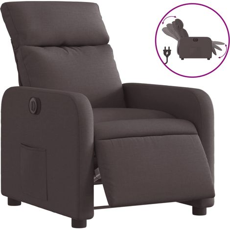 Maison Exclusive - Relaxsessel Elektrisch Dunkelbraun Stoff