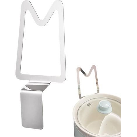 Porte-Couvercle pour Casseroles,Organisateur de Rangement en Acier Inoxydable Antidérapant Support pour Mijoteuse et Casseroles de Cuisine Pour Organisation de Maison Dortoir Ferme (1/5)