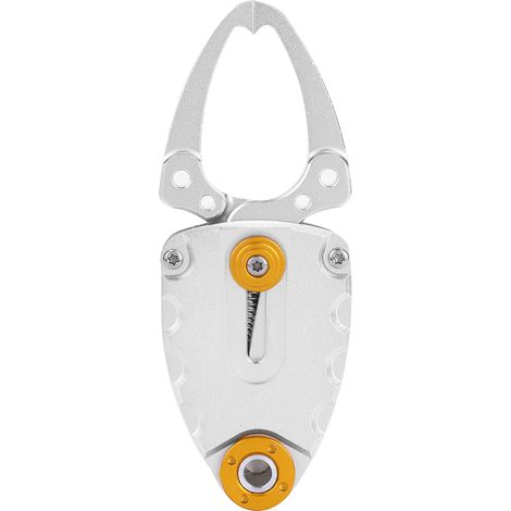 Pince de préhension métallique mini pour poisson, outil de pêche argenté, accessoire de serrage (1/5)