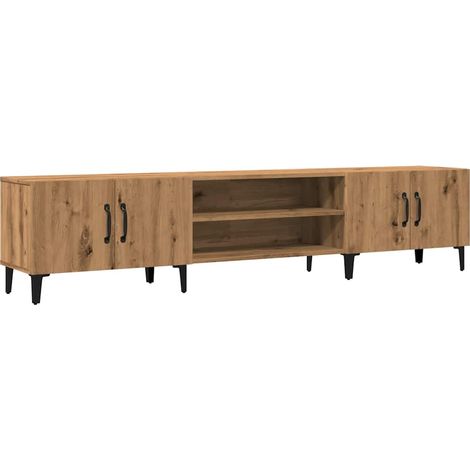 Mueble TV multimedia Estante TV Aparador TV Comedor Salón Dormitorio Hecho a mano Roble 180 x 315 x 40 cm Madera de ingeniería marrón 020027251