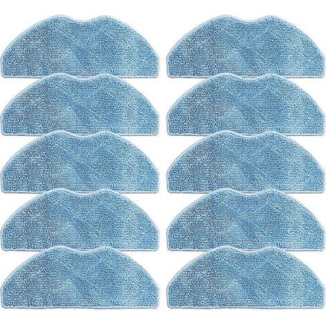 Lot de 4 serpillières microfibre lavables pour aspirateur robot RE4, RE4 Plus, RE5, RE5 Plus, chiffons réutilisables de nettoyage. (1/5)